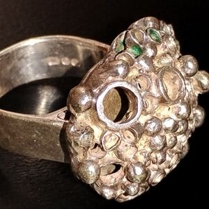 VTG George Weil 1970 Brutalist Sterling Silver Ring - London Hallmarked